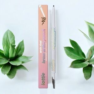 Lottie London dark brown eyebrow pencil NIB
